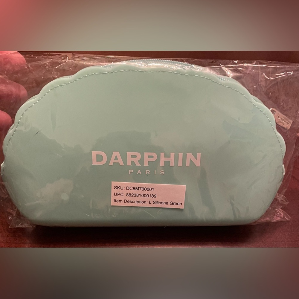 Darphin Paris Mint Green Silicone Pouch NIB - Picture 5 of 7
